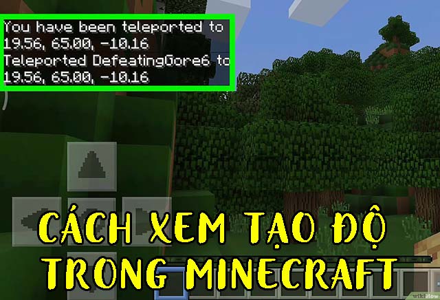 cách xem tọa độ trong minecraft