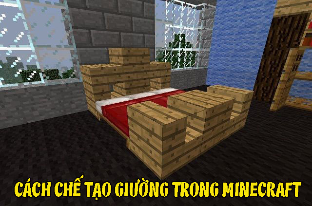 Cách chế tạo giường trong minecraft